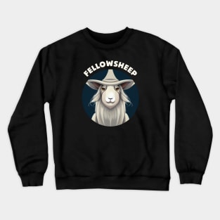 Fellowsheep - Wizard Sheep - Fantasy Funny Crewneck Sweatshirt